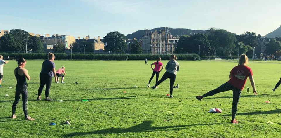 Autumn outdoor boot camp at The Meadows, Edinburgh