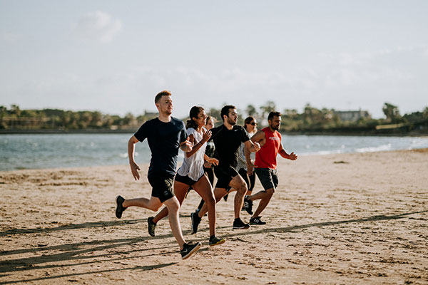 Sports Group taking part in fitandhappy private boot camp