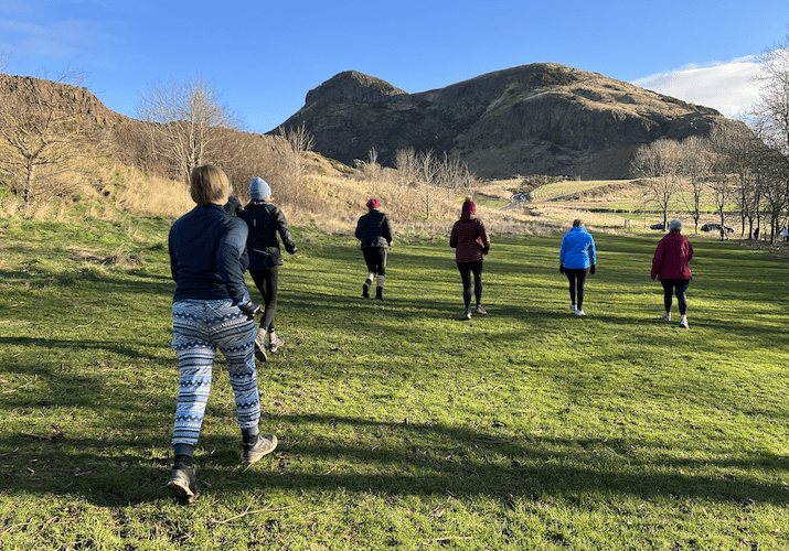 Low Impact Exercise Holyrood Park Edinburgh